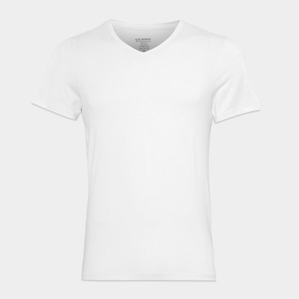 2 pak JBS hvide herre T-shirts i bambus slim fit – Bambustøj.dk